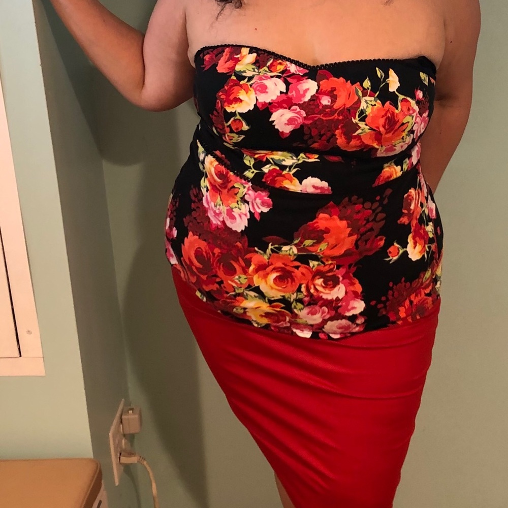 Strapless top